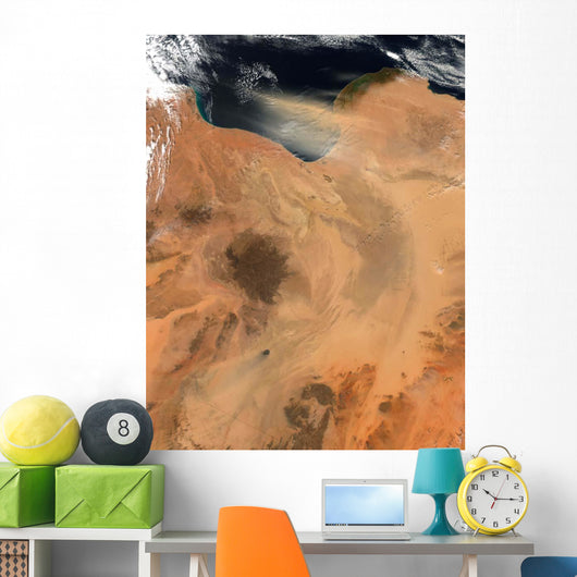 Satellite Dust Storm over Wall Decal Design 5