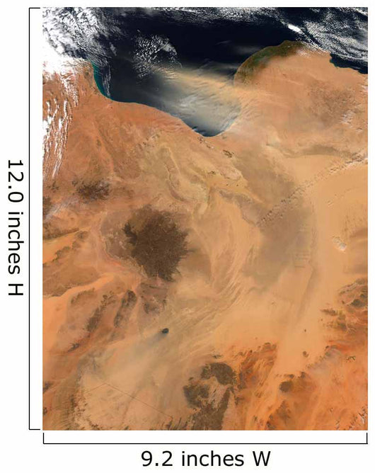 Satellite Dust Storm over Wall Decal Design 5