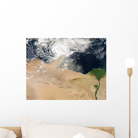 Satellite Dust Storm over Wall Decal Design 4