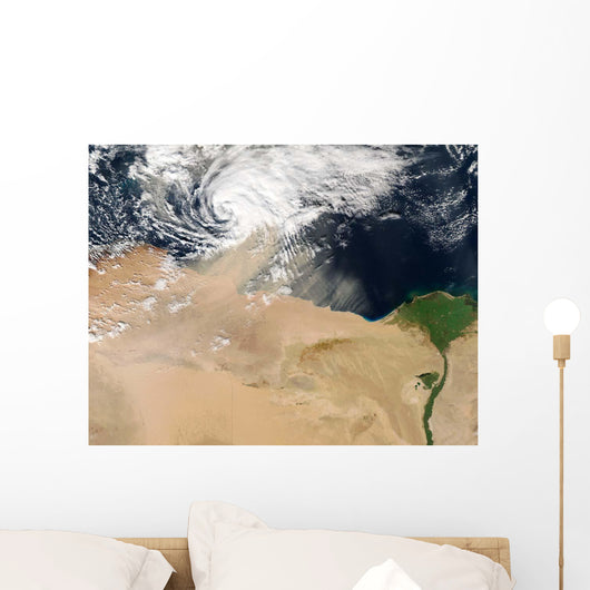 Satellite Dust Storm over Wall Decal Design 4