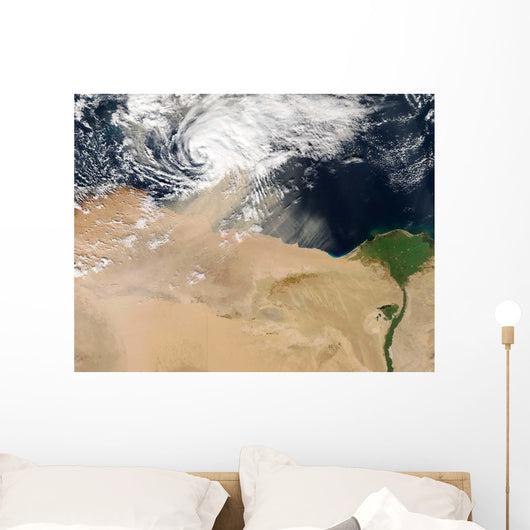 Satellite Dust Storm over Wall Decal Design 4