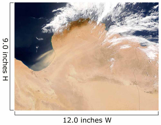 Satellite Dust Storm Libya Wall Decal