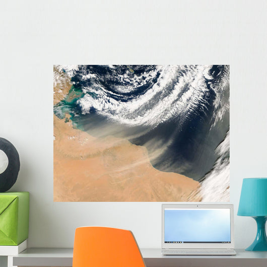 Satellite Dust Plumes off Wall Decal