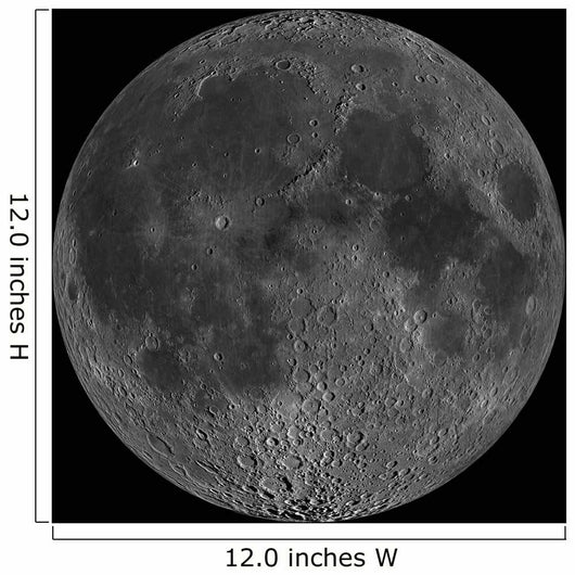 Mosaic Lunar Nearside Wall Decal