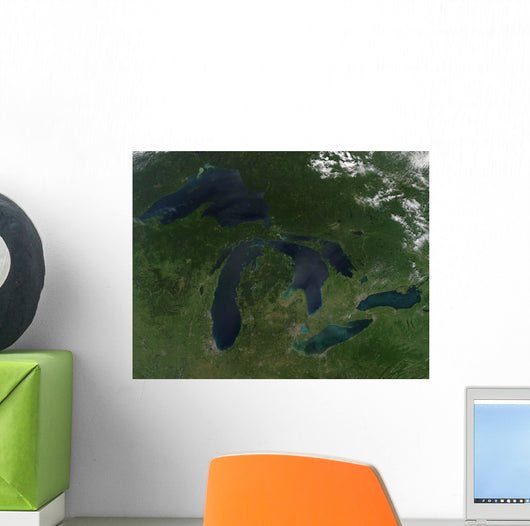 Satellite Great Lakes Wall Decal Design 1