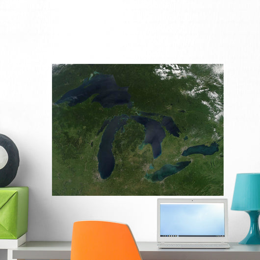 Satellite Great Lakes Wall Decal Design 1