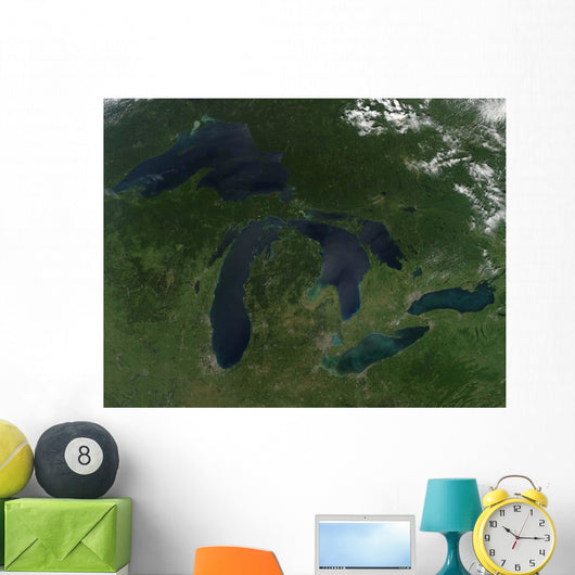 Satellite Great Lakes Wall Decal Design 1
