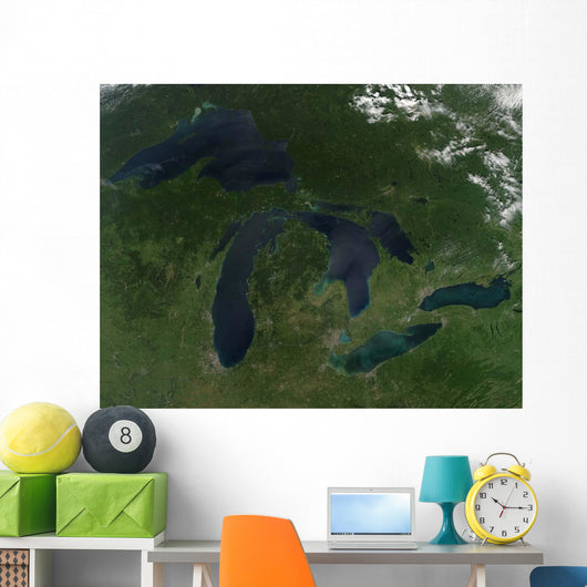 Satellite Great Lakes Wall Decal Design 1