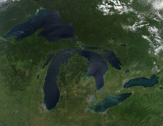 Satellite Great Lakes Wall Decal Design 1