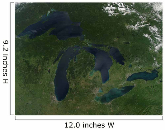 Satellite Great Lakes Wall Decal Design 1