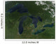 Satellite Great Lakes Wall Decal Design 1