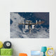 International Space Station Backdropped Wall Decal Design 2