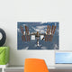 International Space Station Backdropped Wall Decal Design 1