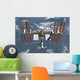 International Space Station Backdropped Wall Decal Design 1