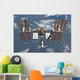 International Space Station Backdropped Wall Decal Design 1