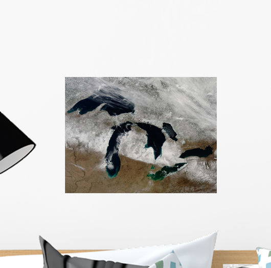 Satellite Snow across Wisconsin Wall Decal