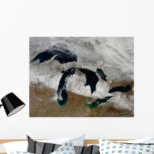 Satellite Snow across Wisconsin Wall Decal