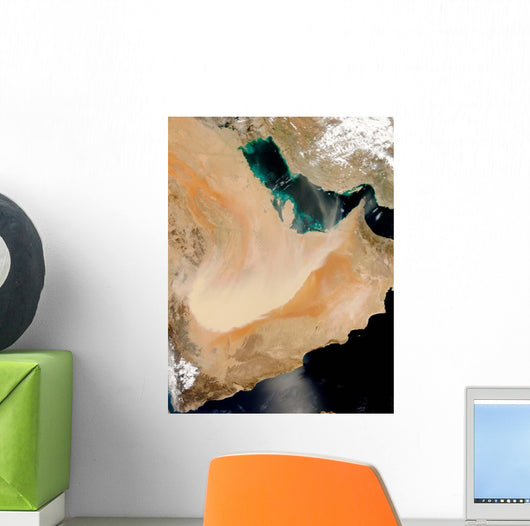 Satellite Dust Storm Saudi Wall Decal Design 2