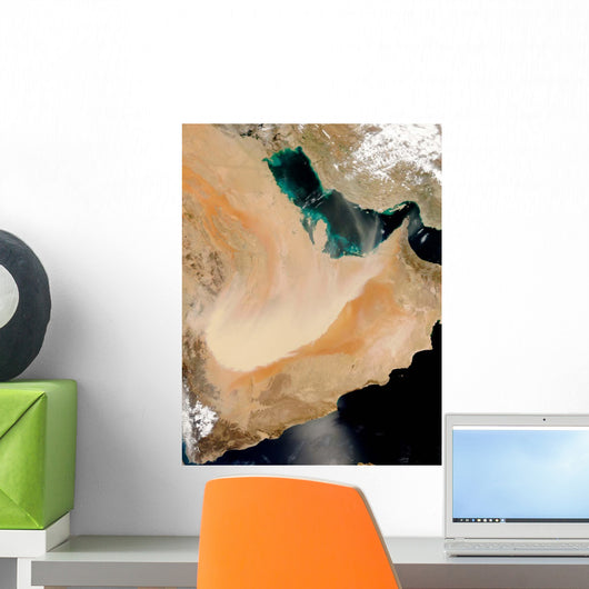 Satellite Dust Storm Saudi Wall Decal Design 2