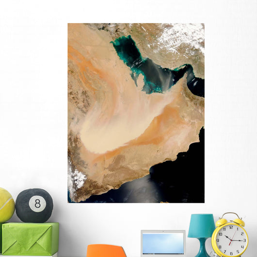 Satellite Dust Storm Saudi Wall Decal Design 2