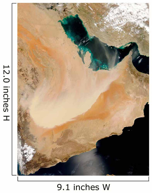 Satellite Dust Storm Saudi Wall Decal Design 2