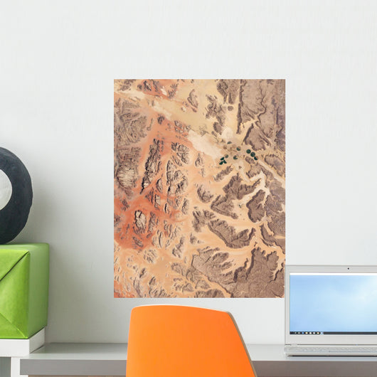 Satellite Wadi Rum Southwestern Wall Decal
