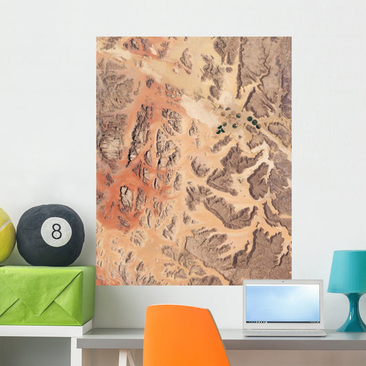 Satellite Wadi Rum Southwestern Wall Decal