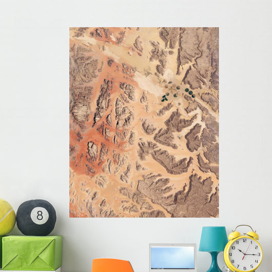 Satellite Wadi Rum Southwestern Wall Decal