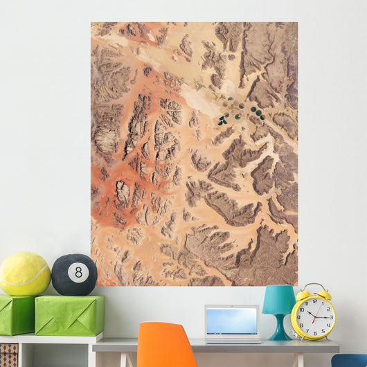 Satellite Wadi Rum Southwestern Wall Decal