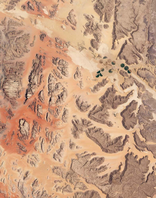 Satellite Wadi Rum Southwestern Wall Decal