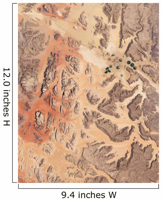 Satellite Wadi Rum Southwestern Wall Decal