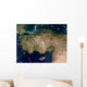 Satellite Turkey and Island Wall Decal