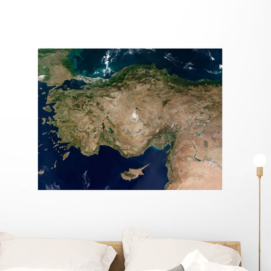 Satellite Turkey and Island Wall Decal