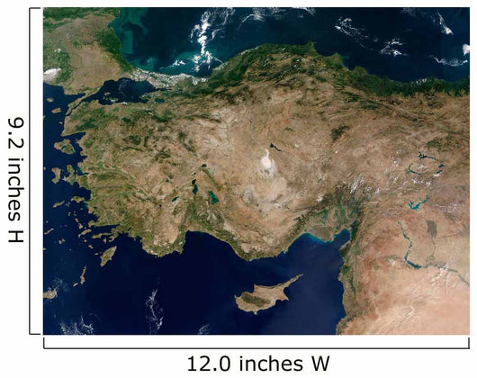 Satellite Turkey and Island Wall Decal