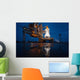 Night Space Shuttle Atlantis Wall Decal Design 1