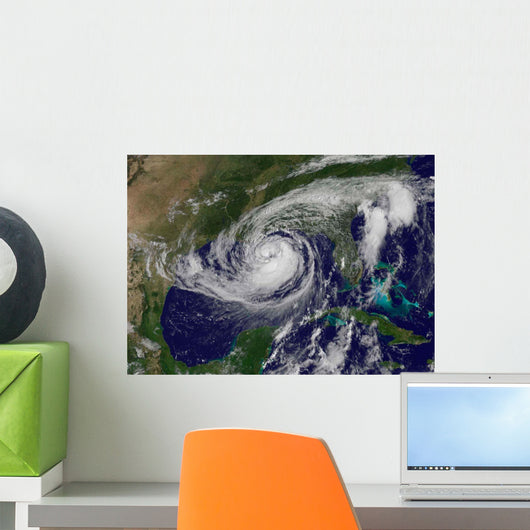 Satellite Tropical Storm Isaac Wall Decal