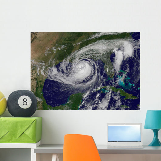 Satellite Tropical Storm Isaac Wall Decal