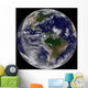 Full Earth Showing Two Wall Decal