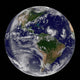 Full Earth Showing Two Wall Decal