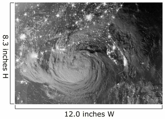 Nighttime Tropical Storm Isaac Wall Decal