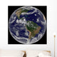 Full Earth Showing Various Wall Decal