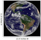 Full Earth Showing Various Wall Decal