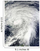 Hurricane Sandy over Bahamas Wall Decal Design 2