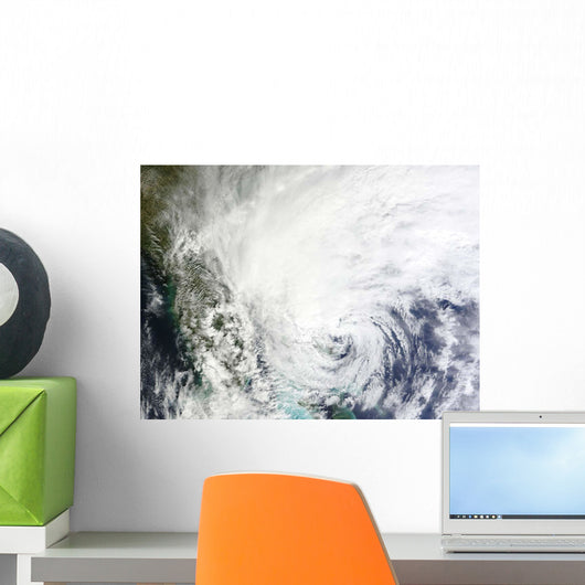 Hurricane Sandy over Bahamas Wall Decal Design 1