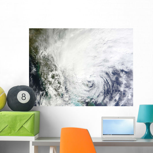 Hurricane Sandy over Bahamas Wall Decal Design 1
