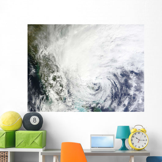 Hurricane Sandy over Bahamas Wall Decal Design 1
