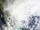 Hurricane Sandy over Bahamas Wall Decal Design 1