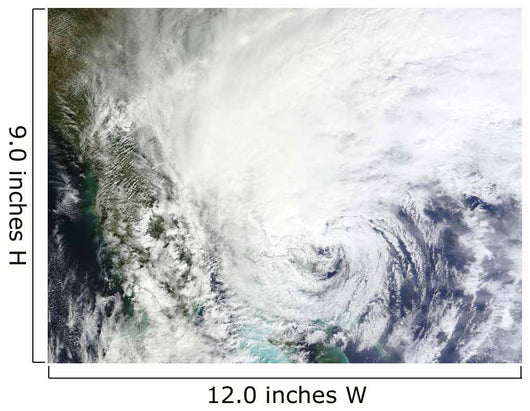 Hurricane Sandy over Bahamas Wall Decal Design 1