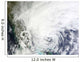 Hurricane Sandy over Bahamas Wall Decal Design 1