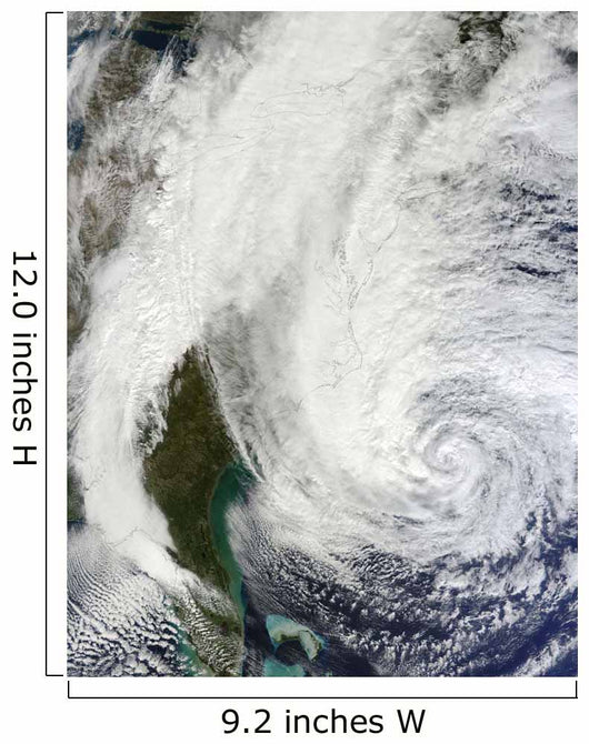 Hurricane Sandy off Southeastern Wall Decal